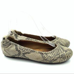 Sofft flats size 5.5 cream gray leather ballet
